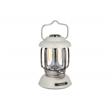 LED Retro dekorativní lucerna Tesla lighting 5W, 370lm, 2x2200mAh, IP44, bílá