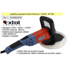 Leštička karoserií Extol Premium 1100W  AP180