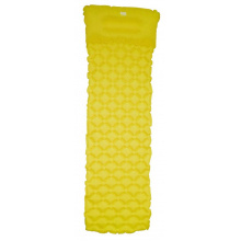 matrace nafukovací ACRA s podhlavníkem žlutá