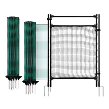 Mobilní oplocení na zahradu pro psy, slepice a drůbež, branka a nevodivé sítě FIX s výškou 80 cm