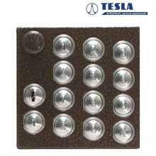 Modul číselnice pro kódovou volbu Tesla Karat 2-bus s podsvitem se zámkem, antika měď