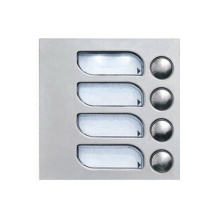 Modul tlačítkový  KARAT 4+n   4 tl. se 4 jmenovkami (nerez INOX)