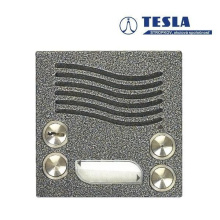 Modul vrátného 2 tl. VIDEO Tesla KARAT (antika stříbrná)