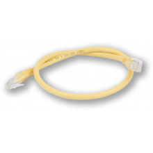 PC-600 C6 UTP/0,5M - žlutá - patch kabel CAT6 UTP PVC, 0,5 m