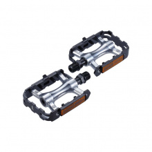 pedály BBB ClassicRide 2.0 černo/stříbrné