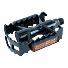 pedály monoblok Al s odrazkami černé