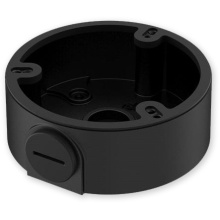 PFA197R-BLACK - černá - černý zapojovací box kulatý, průměr 129 mm