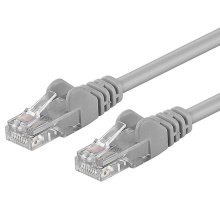 PremiumCord Patch kabel UTP RJ45-RJ45 level 5e 0.1m šedá