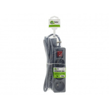 Prodlužovací kabel 3 zásuvky 3m QTEC Q-396F s vypínačem