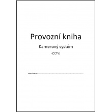 Provozní kniha CCTV - výtisk A4 dle GDPR (EU/2016/679)