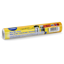 Pytel na odpad 63 x 73 cm 60 l, 10,5 mikronů, HDPE, zatahovací, bílý, 10 ks