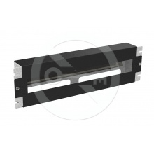 RAIL-3U-DIN-BK - 19” DIN lišta s držákem, 3U