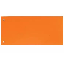 Rejstřík kartonový 1/3 A4 Brilliant, ekonomik, 10,5 x 24 cm, oranžový, 100 ks