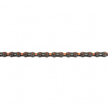 řetěz KMC DLC11 oranžovo-černý 118čl. BOX