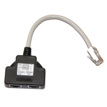 Rozdvojka - Adaptér 1x RJ45 8/8- 2x RJ45 8/4 PC-PC