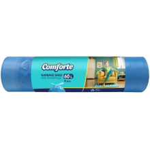 Sáček na odpad Comforte, 55 x 64 cm, 60 l, 15 mikronů, zatahovací, HDPE, 15 ks, modrý