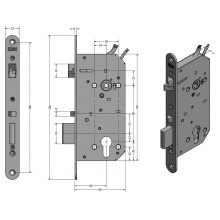 SAM EL MI B 9050 - elektromechanický samozamykací zámek