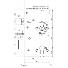 SAM EL P 7265 - elektromechanický samozamykací zámek