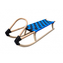 sáně dřevěné 110cm modré