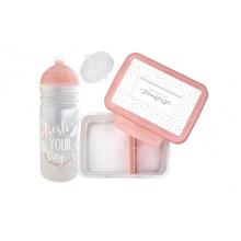 set R&B box a lahev FRESH 2v1 růžová 700ml