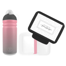 set R&B box a lahev Pastel šedorůžová 700ml