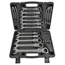 SILVER Ráčnové klíče s kloubem 6-32mm sada 22ks