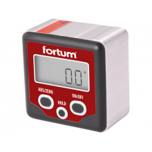 sklonoměr digitální, 0°-360°, s magnety, FORTUM