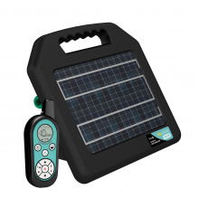 Solární přenosný RF zdroj pro elektrický ohradník fencee solar DUO RF SDX08 s ovladačem