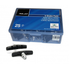 špalíky XLC BS-V01 V-Brake černé, sada 25 párů