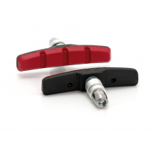 špalíky XLC BS-V01 V-Brake černo/červené, 4 dílná sada