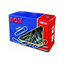 Spony dopisní RON, 451, 25 mm, 100 ks