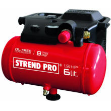 STREND PRO Přenosný kompresor BOF1506, bezolejový, 1,1 kW, 6 lit.