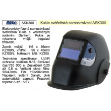 Svářecí kukla samostmívací ASK 300