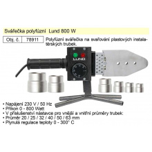 Svářečka polyfúzní Lund 800W TO-78911