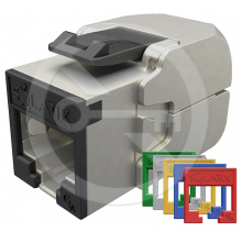 SXKJ-10G-STP-RAL-SA - Solarix keystone CAT6A samořezný, RAL FIT moduly, GROUND LOCK