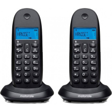 Telefon bezšňůrový Motorola C1002CB duo, černý