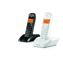 Telefon bezšňůrový Motorola S1202 Duo, černo-bílý