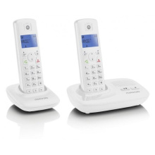 Telefon bezšňůrový Motorola T412 Duo se záznamníkem, bílý