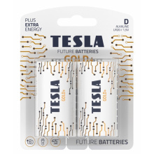 Tesla - GOLD+ Alkalická baterie D (LR20, velký monočlánek, blister) 2 ks