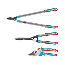 TOTAL Nůžky zahradnické, sada 3ks, industrial THT1576033