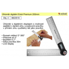Úhloměr digitální Extol Premium 200mm