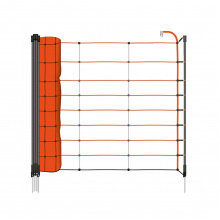 Vyztužená oranžová síť STANDARD pro elektrický ohradník pro ovce, kozy, výška 90 cm, 50 m, 1 hrot