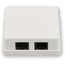 WO-112 basic C5E 2P - zásuvka 2x RJ45 CAT5E UTP, povrchová