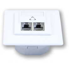 WO-632 smart C5E/S 2P - zásuvka 2x RJ45 CAT5E STP