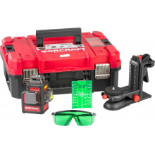 WORCRAFT CLL-S20Li Křížový laser 3D 360° zelený paprsek, samonivelační, 20V, bez baterie
