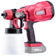 WORCRAFT Aku stříkací pistole 800ml, CSG-S20Li, 20V Li-Ion (bez baterie a nabíječky)