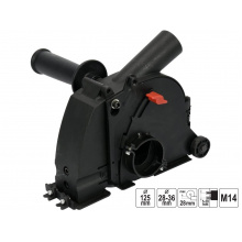 YATO Odsávací kryt na úhlovou brusku 125mm, na drážkování a frézování