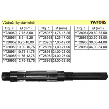 YATO Výstružník stavitelný 38,00-44,00mm HSS YT-28966