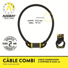 zámek Auvray Combi 12x650mm kódový