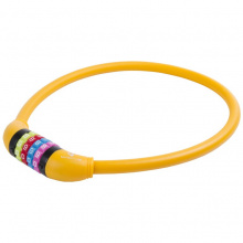 zámek  M-Wave 12x650mm kódový Security silicon oranžový